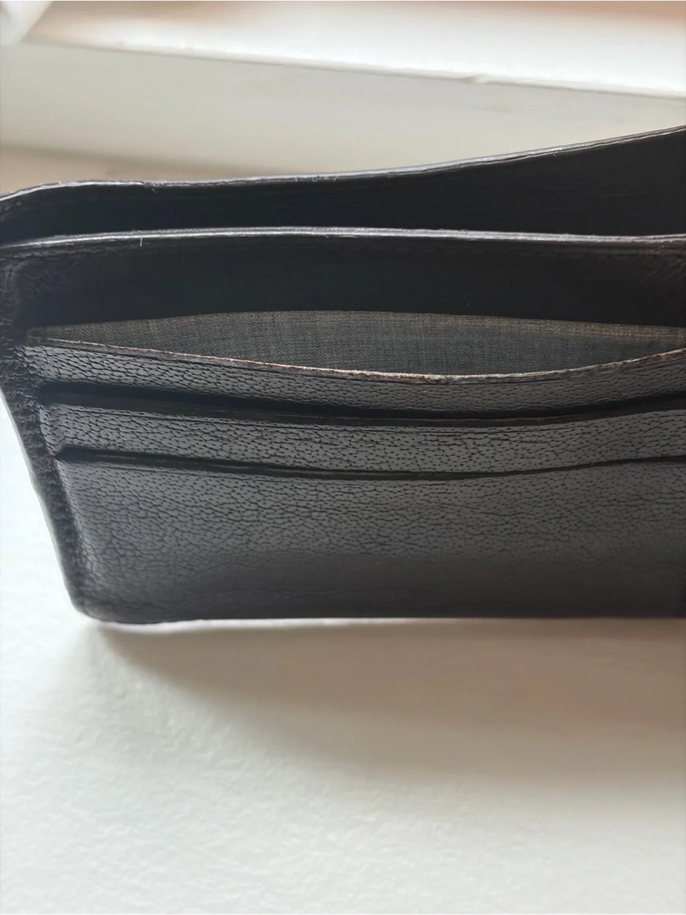 Brunello Cucinelli Dark Brown Pebbled Leather Bifold Wallet